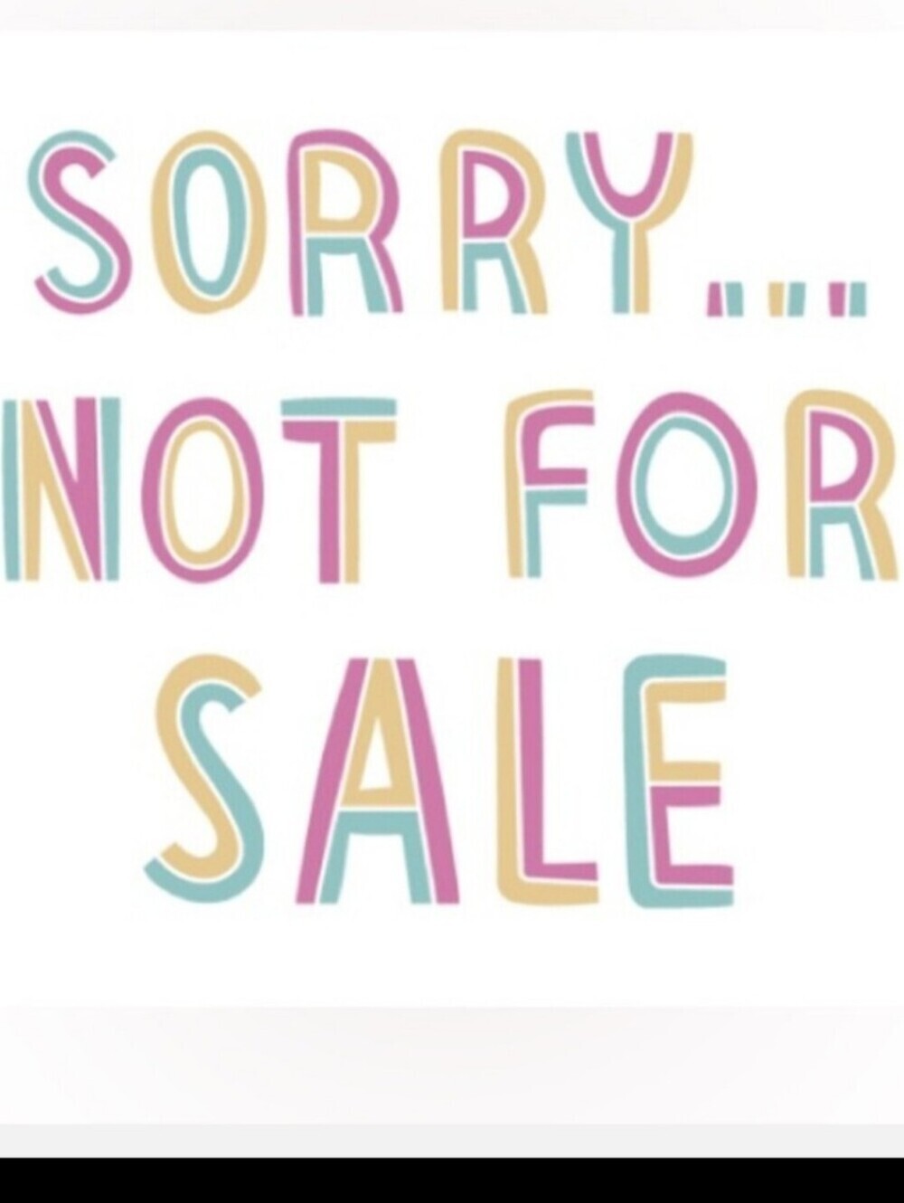 NOT FOR SALE